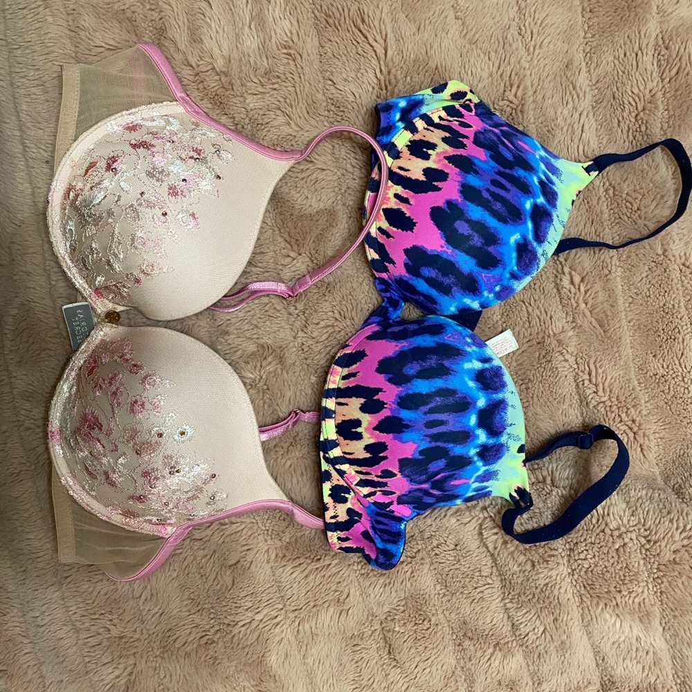 Pink bras